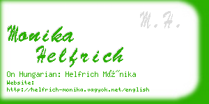 monika helfrich business card